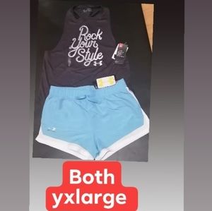 UNDER ARMOUR TANK TOP AND SHORT